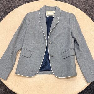 Vineyard Vines Gray Jacket with White Piping